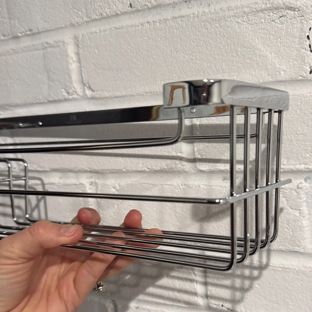 Nk porcelanosa Chrome Wall-Mounted shampoo Rack